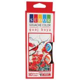 Südor Şişe Guaj Boya, 10'lu Set, Karışık Renkler 32432423432432532423523