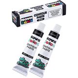 Südor Siyah Kontür Boyası 25 ml 2 Adet Cam Vitray Boyası Kontur Siyah Vitray Çalışması