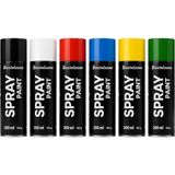 Südor Sprey Boya Seti 6 Renk 200ML Her Hızlı Kuru Grafiti Boyaları. Aerosol Sprey Olabilir. Temel Renkler Siyah Beyaz Mavi Yeşil Kırmızı Sarı. Ahşap, - 1 Adet - (ClearEyelets)Black-RadiantOrchid