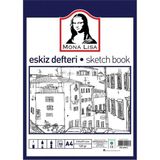 Südor Südor Mona Lisa Eskiz Defteri A4 50 Yaprak 120GR BN05-4 Fotokopi ve Baskı Kağıtları