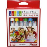 Südor Yüz Boyası 6 Lı,mavi-Sarı-Yeşil-Kırmızı - Çok Renkli
