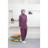 Suede Style 5357 - Şık Rahat Süprem Örgü Salaş Kadın Takım