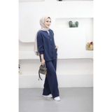 Suede Style 5768 - Şık Rahat Modal Yumuşak Örme Kumaş Salaş Kadın Takımı