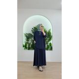 Suede Style 5933 - Şık Rahat Yumuşak Modal Kumaş Salaş Kadın Etek Tunik Takım