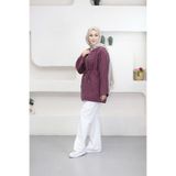 Suede Style 6451 - Rahat Fermuarlı Cepli Bel Büzgü Detaylı Uzun Tunik