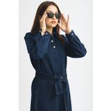Suede Style - Yanları Fermuarlı Rahat-Şık Kadın Elbisesi 8899