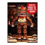 Suelo Butik FNAF Nightmare Fredbear Eklemleri Hareketli Five Nights at Freddy's Karakter Figür Oyuncak 15Cm