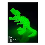 Suelo Butik Karanlıkta Parlayan T-Rex Dinazor İskelet Tüm Eklemleri Hareketli Hayvan Figür Oyuncak 30 CM