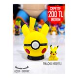 Suelo Butik ÖZEL SERİ! Açılır-Kapanır Pikachu Temalı Poketopu Pokeball (Pokemon Karakter Figür Oyuncak Hediyeli)