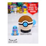 Suelo Butik ÖZEL SERİ Açılır-Kapanır Squirtle Temalı Poketopu Pokeball (Pokemon Karakter Figür Oyuncak )