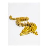 Suelo Butik Renk Değiştiren Kristal Ejderha Crystal Dragon 2 Renkli Altın Gümüş Hareketli Figür Oyuncak 30 Cm