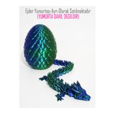 Suelo Butik Renk Değiştiren Kristal Ejderha Crystal Dragon 2 Renkli Mavi Yeşil Hareketli Figür Oyuncak 30 Cm