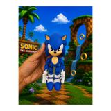 Suelo Butik Sonic Movie Süper Sonic Flexi Eklemleri Hareketli Karakter Figür Oyuncak