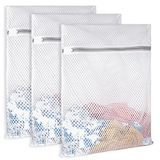 SUERIV Ekstra Büyük Petek Örgü Çamaşır Çantası 125gsm Net Kumaş Dayanıklı ve Yeniden Kullanılabilir Hassas Yıkama Çantası, İç Çamaşırı, Giyim, Kot Pantolon, Banyo Havlusu, Çorap için Seyahat