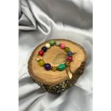 Suerte Accessories Ametist Havlit Mercan Pembe Kuvars Zebercet Firuze Sitrin Hematit Doğal Taş El Yapımı Özel Tasarım Bileklik