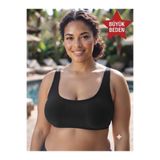 SUERTO SİYAH Bikini Üstü Badi TEK ÜST (İç Kısmı Dikili Astarlı Ped Mevcuttur) BÜYÜK BEDEN