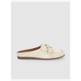 Süet Bej Kadın Mule Loafer