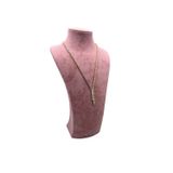 Süet Kumaş Elisia Manken Pembe Renk 32/15 Cm Kolye Gerdanlık Takı Sergileme Mankeni