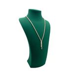 Süet Kumaş Elisia Manken Yeşil Renk 40/20 Cm Kolye Gerdanlık Takı Sergileme Mankeni