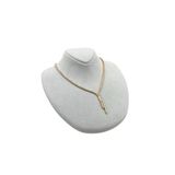 Süet Kumaş Rose Manken Gri Renk 20/18 Cm Kolye Gerdanlık Takı Sergileme Mankeni