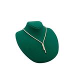 Süet Kumaş Rose Manken Yeşil Renk 20/18 Cm Kolye Gerdanlık Takı Sergileme Mankeni