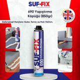 Suf-Fix 690 Pu Yapıştırıcı Köpük 750ML – Mantolama Eps Xps Levha Montaj Köpüğü - 750 ml