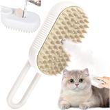 SUFANG Buharlı 3'ü 1 arada kedi büstüsü, çok fonksiyonlu buharlı kedi fırçası, buharlı fırça, kedi buharlı fırça, buharlı fırça, kedi bakım fırçası, kedi ve köpekler için epilasyon için buharlı fırça
