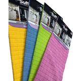 Suff 3 Mikrofiber Temizlik Bezi 50x40 cm Yüksek Emicilik Özelliği ile Dayanıklı Yapı