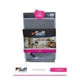Suff Azalee Cam Mikrofiber Bez Çizmez Cam Masa ve Sehpa Temizlik Bezi 40x40 cm Gri