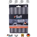 Suff Manavgat Oto Market Begonya 3D Mikrofiber Temizlik Bezi 40 x 40 cm Hızlı Kuruma Özelliği ile Leke Tutmaz - Gri
