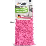Suff Mikrofiber Spagetti Mop Yedek Başlık 50 cm – Mikrofiber Yer Temizlik Bezi (Renk Seçenekli) - Pembe