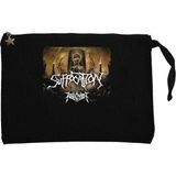 Suffocation With Special Guests Siyah Clutch Astarlı Cüzdan / El Çantası - 25x18cm