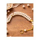 SUFİ TESBİH & ESANS VE HEDİYELİK İnci Tesbih – Gold İmameli Şık Tesbih – Hediyelik ve Günlük Kullanım - 8 mm