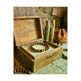 SUFİ TESBİH VE ESANS 1154KPL15 Kaplan Gözü Doğal Taş Bileklik - Güç Ve Cesaret Taşı - Gümüş Detaylı Unisex Tasarım
