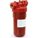Sufil 305 3/4" Power Su Filtresi | 100 Micron Krom Kartuş | Anahtar Hediyeli - Kırmızı - Kiremit