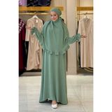 Sufleli Namaz Elbisesi 6034 Mint - Standart