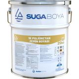 Suga Boya SUGA 1K POLİÜRETAN ZEMİN BOYASI 20 KG - RAL7042 - 1 Adet