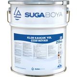 Suga Boya Suga Klor Kauçuk Yol Çizgi Boyası - KIRMIZI