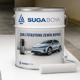Suga Boya Suga Şarj Istasyon Zemin Boyası 20 kg - 1 Adet - Beyaz