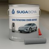 Suga Boya Suga Şarj Istasyon Zemin Boyası 20 kg - 1 Adet - RAL7035