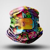 Sugar Motorcu Bandana Maske Outdoor Boyunluk Unisex Siyah