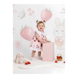 Sugar Plum Fırfır Kollu Kız Bebek Elbisesi