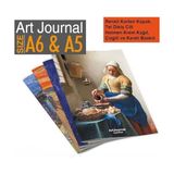 Suha Store Art Journal 4’lü Kareli Tel Dikişli Defter Seti – Renkli Karton Kapak, Hafif Holmen Kağıt, A5 – Toplam 384 Sayfa - Standart