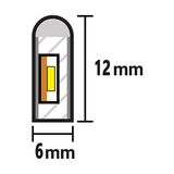 Suha Store Ema Dükkan 12V Trafolu Neon LED Işık | Tak-Çalıştır Trafolu Neon Şerit LED Esnek Silikonlu Aydınlatma LED Hortum (5 Metre, Beyaz)