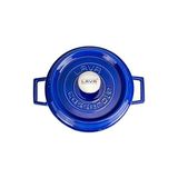 Suha Store Metal Premium Serisi - Döküm Çok Amaçlı Tencere, Yuvarlak, 24 Cm, Majolik Mavi - Standart