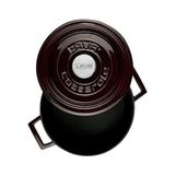 Suha Store Metal Premium Serisi - Döküm Yuvarlak Tencere, 24 Cm, Majolik Mor - Standart