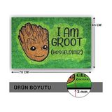 Suha Store Tasarımlı Dekoratif Kapı Önü Paspas, Dış Mekan/ev Içi/banyo/mutfak/yatak Odası/giriş Paspasları (Groot, 45X70)