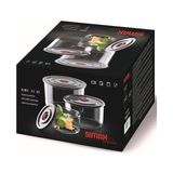 Suha Store Yuvarlak 3’lü Borosilikat Cam Saklama Kabı Seti, 0.35 L + 1.00 L + 2.00 L, Sızdırmaz Kapak, Mikrodalga-Fırın-Buzdolabı-Bulaşık Makinesi Uyumlu - standart
