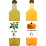 Süheylaana Doğal Alıç Sirkesi 1000 ml - Doğal Bal Kabağı Sirkesi 1000 ml - 2 lt