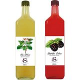 Süheylaana Doğal Alıç Sirkesi 1000 ml - Doğal Böğürtlen Sirkesi 1000 ml - 2 lt
